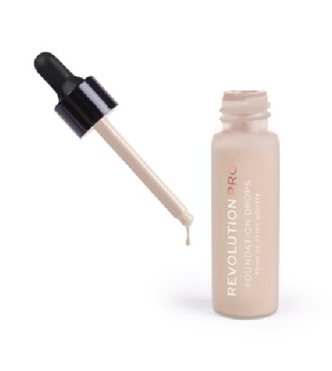 Revolution Pro Foundation drops ima pipetu kojom se puder nanosi na kožu lica